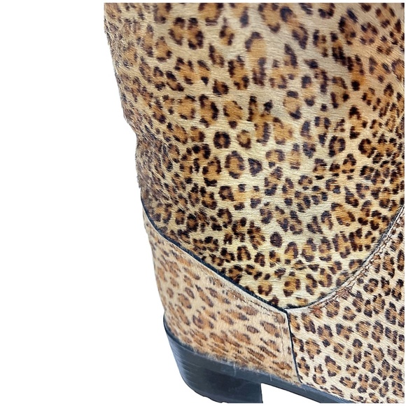 Pajar Tall Calf Hair Leopard Print Boots, Sz 7 - Picture 11 of 15